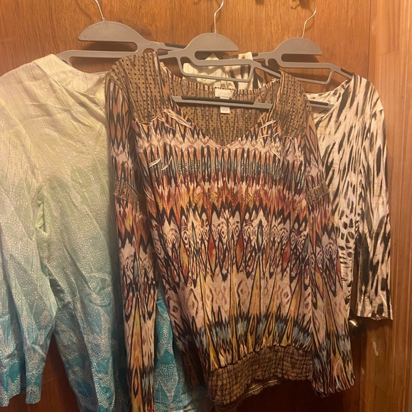 3 Chico tops size 2 women’s - Picture 1 of 4